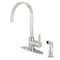 Gourmetier LS8711CTLSP Continental Sgl-Handle Kitchen Faucet W/Side Sprayer, Chrm LS8711CTLSP - alternate 1